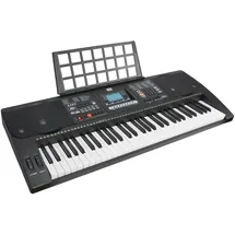 Axus AXP2 elektronisches Keyboard-Piano für Anfänger, mit Anschlagdynamik, 61 „Hammermechanik“-Tasten, Netzteil und Notenständer