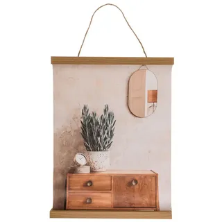 Ideal Trend Posterleiste Posterschiene Magnet Magnetische Holz Poster Aufhänger Halter Rahmen Leisten Bilder: Größe: A4