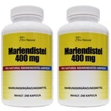 Mariendistel Extrakt 400mg (Pro Kapsel 80% Silymarin 320mg) (Silymarin) 480 Kapseln 2 Packungen a 240 Kapseln