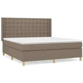 vidaXL Boxspringbett 180 x 200 cm Taupe