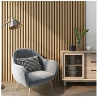 [neu.holz] Akustik Wandpaneel Vang Eiche, dunkel 11,52m2 [ Neu.holz