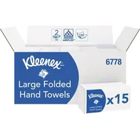 Kleenex 6778 2-lagig weiß L320xB215ca.mm 15 Pk.x124 Tü.=1860 Tü.