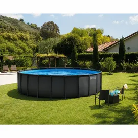 Intex Ultra XTR Frame Pool Set 732 x 132 cm inkl. Filterpumpe, Sicherheitsleiter, Bodenschutzmatte, Poolabdeckung