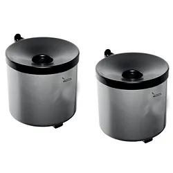 2 TKG Rondo senior Wandaschenbecher silber