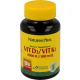 Natures Plus Vitamin D3 (25 mcg)+Vitamin K2(100mcg)-90 Kapseln