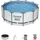 BESTWAY Steel Pro Max Frame Pool Set 366 x 122 cm lichtgrau inkl. Filterpumpe
