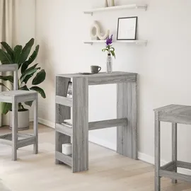 vidaXL Bartisch mit Regal 90 x 40 x 103,5 cm Grau Sonoma