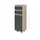 Vicco J-Shape Midischrank 30 x 95 cm Grau/Braun