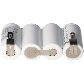 AccuCell Notleuchtenakku NiCd 4,8V 1800mAh F1x4 Sub-C mit Faston-Anschluss ersetzt 4,8 V Akku