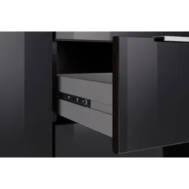 WIMEX Kombikommode 130 x 83 x 40,5 cm Grau / Schwarz
