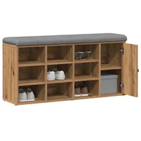 VidaXL Schuhbank Artisan-Eiche 102x32x50 cm Holzwerkstoff