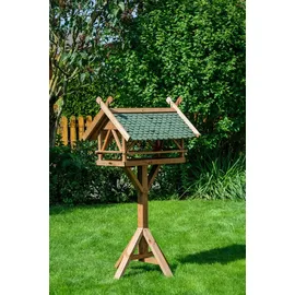 Dobar Vogelfutterhaus Westfalen 78 x 62 x 148 cm, Grün/Braun, Holz