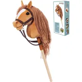 Hoppimals Steckenpferd A4 | Steckenpferd | Hoppihorse Kastanie | - Zubehörset