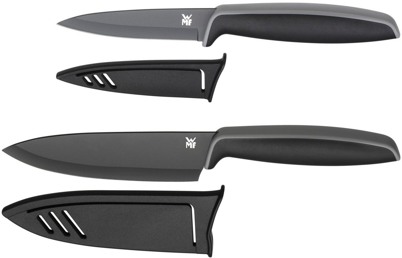 WMF Messer-Set Touch (Set, 2-tlg), mit passenden Schutzhüllen schwarz