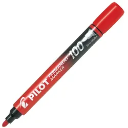 PILOT Permanent-Marker 100, Rundspitze, rot