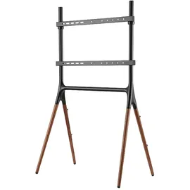 Logilink TV-Rack 50 x 138 x 80 cm Braun/Schwarz Aluminium/Holz/Metall/Stahl