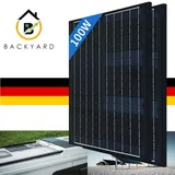 100W Solar Monokristalline 2x 50W Solarpanel Solarmodul Photovoltaik 12V für RV Häuser Camping