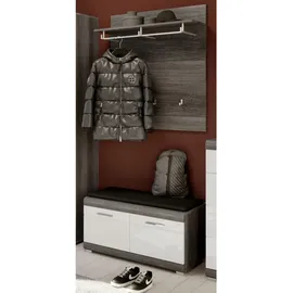 inn.furn Garderobenpaneel Shawn 90 x 98 cm Grau