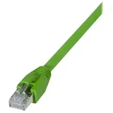 Exertis Connect Industrie-Patchkabel Cat. 6A, S/FTP (PiMF), ölbeständig, hochabriebfest, grün, 1,0 m
