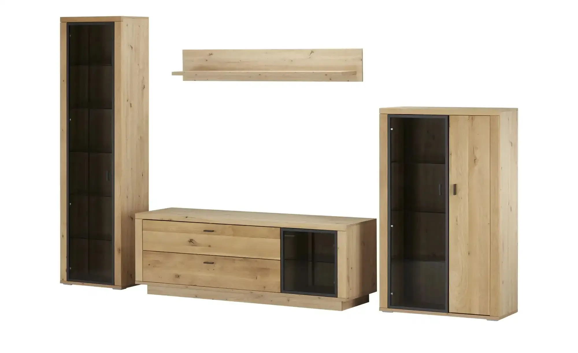 Woodford Wohnkombination  Malaga ¦ holzfarben ¦ Maße (cm): B: 321 H: 209 T: 50.0