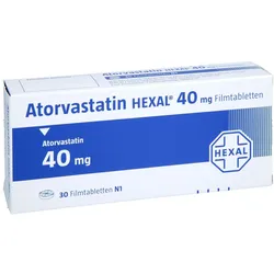 Atorvastatin Hexal 40 mg Filmtabletten 30 St