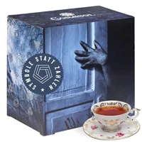 Corasol Escape & Tee Adventskalender: Ein wahnsinniges Spiel mit 24 Premium Tees & Escape-Rätsel-Thriller (226 g) - Schwarz