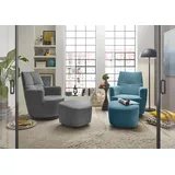 Set One by Musterring Relaxsessel »SO 1450«, mit Dreh- und Wippfunktion, wahlweise mit Hocker erhältlich blau