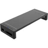 Equip Monitortischerhöhung 4xUSB-A/USB-C 25 kg Schwarz