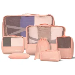Dream Travel® Packwürfel-Organizer-Set. 7 Stück – Rosa rosa No Size