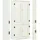 Costway Mehrzweckschrank Vintage 0 x 0 x 0 cm Beige/Weiß