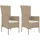 vidaXL Gartenstuhl 54 x 95 x 22 cm beige 2 St.