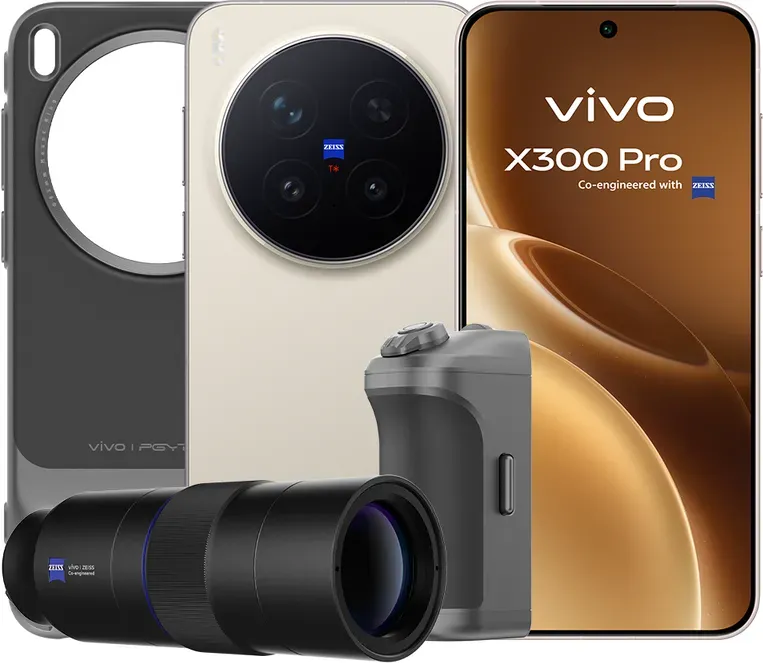 vivo X300 Pro Mobile 5G, 16 GB + 512 GB, Dunebraun, 6,78 Zoll Flachdisplay, ZEISS APO 200 MP Telekamera, MediaTek Dimensity 9500 Prozessor, Smartphone mit Foto-Kit, 4 Jahre Garantie [Energieeffizienzklasse B]