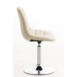 CLP Esszimmerstuhl Stuhl Emil Kunstleder creme