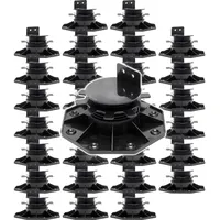 XPOtool Stelzlager Set 30 Stück 33-64 cm schwarz