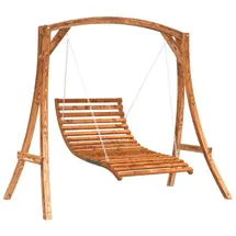 vidaXL Hollywoodschaukel Massivholz Fichte mit Teak-Finish