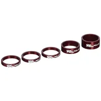 XLC Lenkkopferweiterung A-Head Spacer-Set AS-A02 3x5/1x10/1x15 mm 1 1/8 Zoll Rot