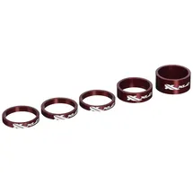 XLC Lenkkopferweiterung A-Head Spacer-Set AS-A02 3x5/1x10/1x15 mm 1 1/8 Zoll Rot