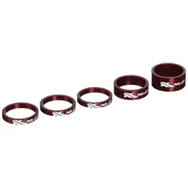 XLC Lenkkopferweiterung A-Head Spacer-Set AS-A02 3x5/1x10/1x15 mm 1 1/8 Zoll Rot