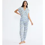 Triumph Boyfriend Fit PW X Pyjama Blau M (42)