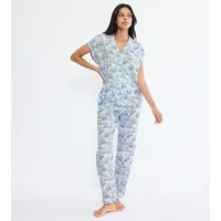 Triumph Boyfriend Fit PW X Pyjama Blau M (42)
