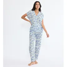 Triumph Boyfriend Fit PW X Pyjama Blau M (42)