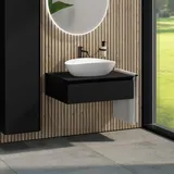 rivea Dia Unterschrank B: 80 mit 1 Auszug, Waschtisch B: 60 cm weiß matt B: 80 BR0536WM+BR0027BM+BN0402BM