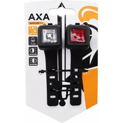 Batteriebetriebene Fahrradbeleuchtung Axa Niteline farblos|SCHWARZ|SCHWARZ No Size