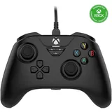 Snakebyte Gamepad Base X schwarz - Offiziell lizenzierter, kabelgebundener Xbox Series X|S & PC Controller mit Hall-Effect-Sensoren & Audioanschluss - Schwarz