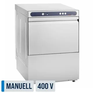 GastroHero Gläserspülmaschine ECO 40x40 cm Korbmaß | Klarspüldosierer Made in Europe, 230 Volt