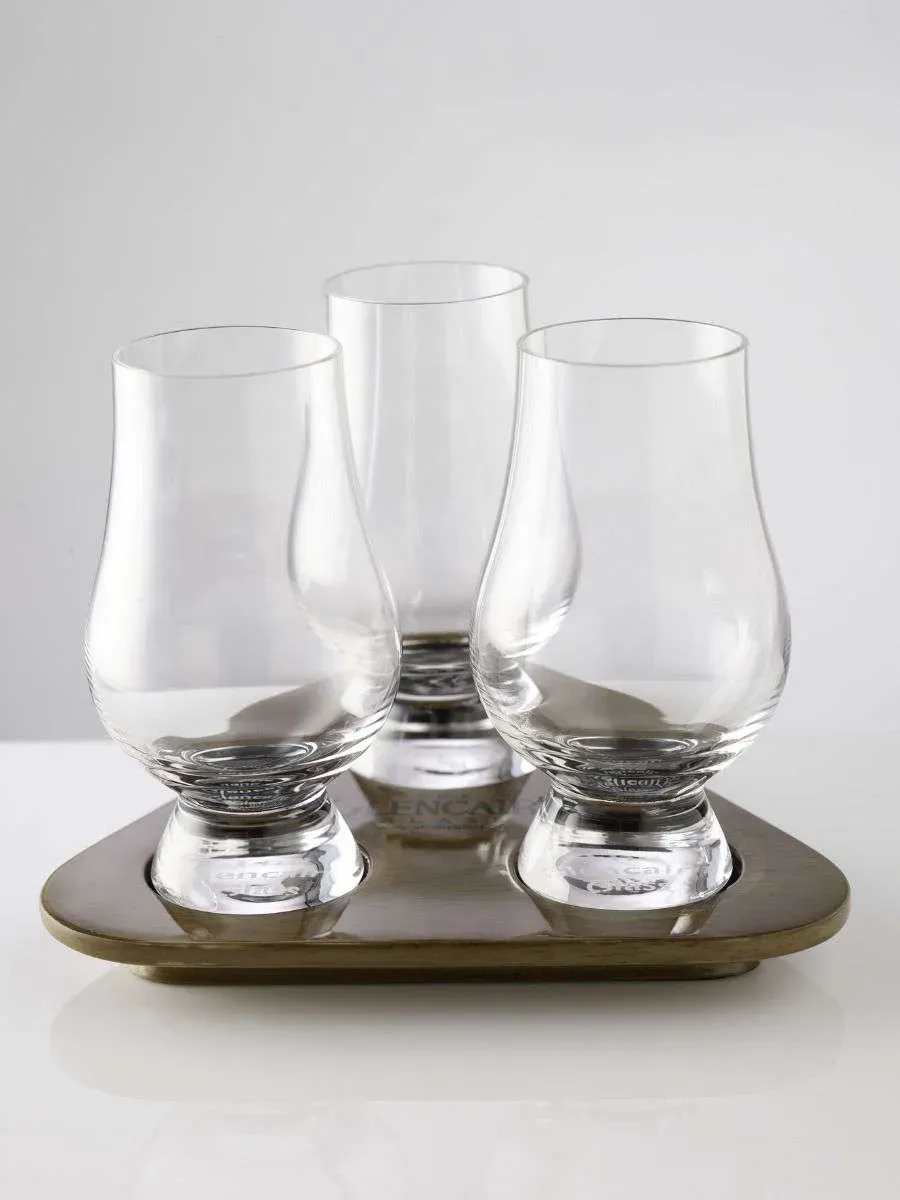 The Glencairn Glas - Tasting Set / 3 Gläser & Tablett - 3 Gläser & Tablett