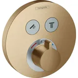 Hansgrohe ShowerSelect S Thermostat Unterputz für 2 Verbraucher brushed bronze