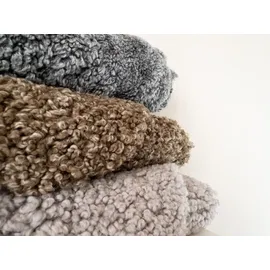 Heitmann-Felle Lammfell Curly Fellteppich 60 x 100 cm Braun
