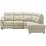 Uno Ecksofa Leder und Kunstleder Barcelona ¦ beige ¦ Maße (cm): B: 229 H: 99 T: 260.0
