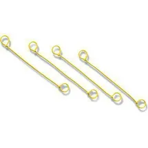 TransPak Blitzbinder Länge 120mm Draht gelb